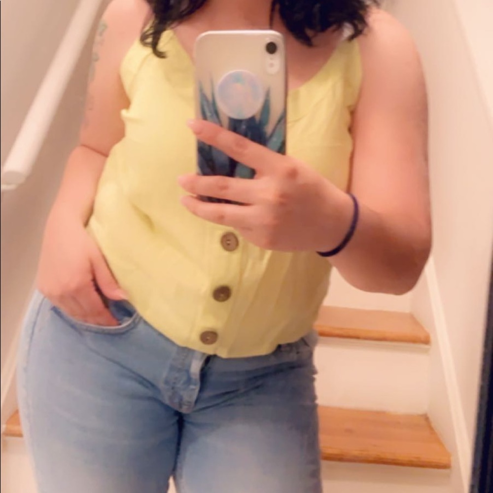 Lime Green Crop Tank